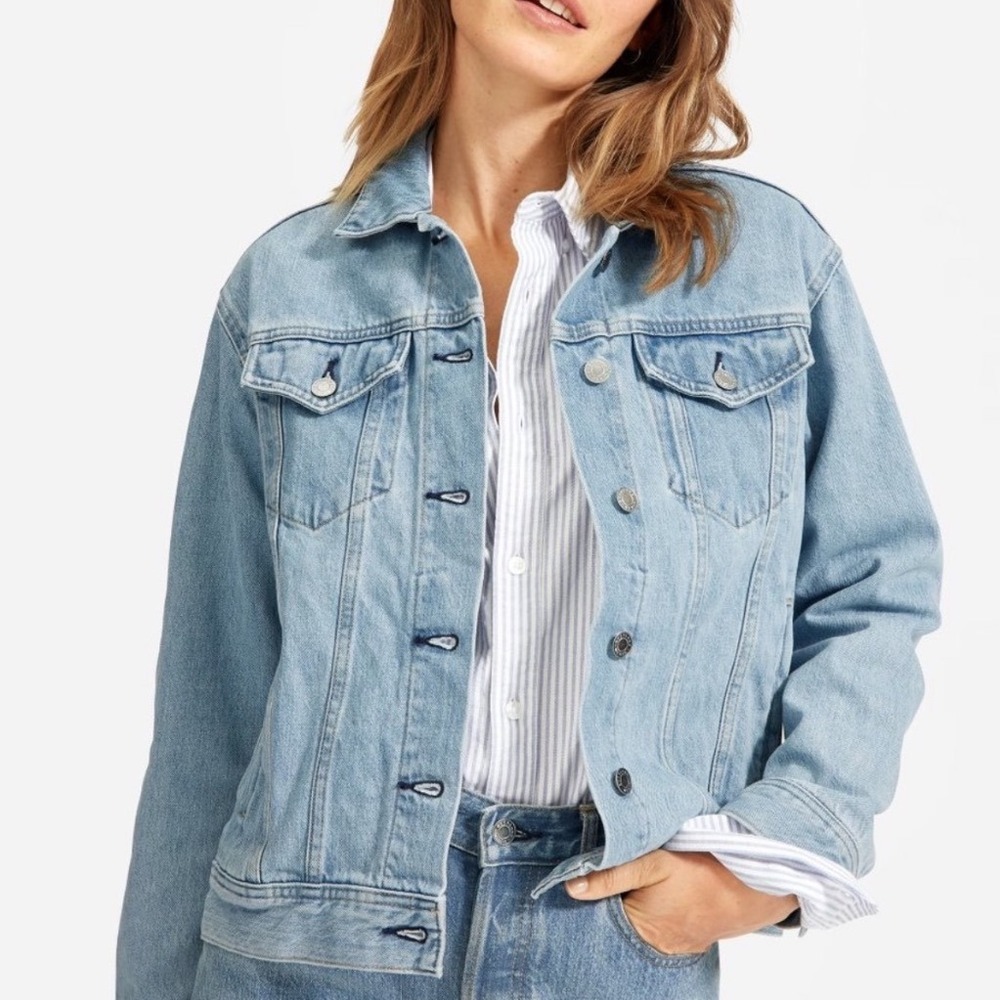 Everlane The Denim Jacket Light Wash Blue XS